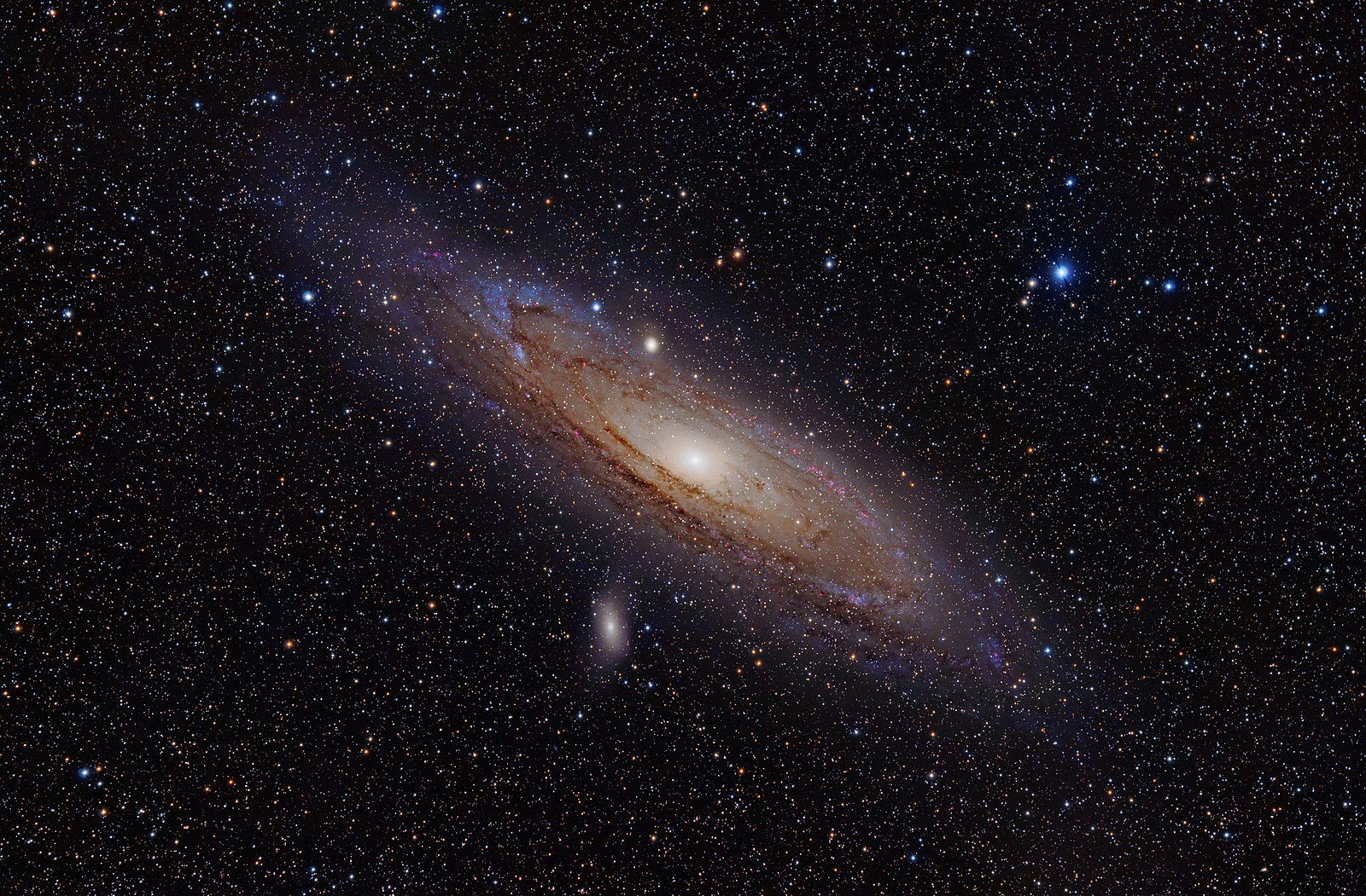 The Andromeda galaxy. We cannot picture the Milky Way from within it, but astronomers think our own Galaxy looks similar to Andromeda.